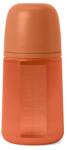 Suavinex Biberon din silicon, 240ml, Colour Essence SX Pro debit mediu, rosu