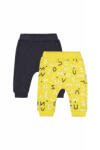Tongs baby Set de 2 perechi de pantaloni Litere pentru bebelusi, Tongs baby (Culoare: Galben, Marime: 6-9 luni)