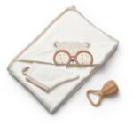 BabyCosy Set prosop cu manusa, 100% bumbac organic, TeddyBear, BabyCosy
