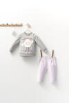 Tongs baby Set de 2 piese de trening Monster pentru bebelusi, Tongs baby (Culoare: Mov, Marime: 18-24 Luni)