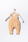 Tongs baby Set salopeta cu bluzita pentru bebelusi Cats, Tongs baby (Culoare: Somon, Marime: 6-9 luni)