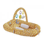 BabyJem Salteluta BabyNest cu bara jucarii Between parents (Culoare: Mustar)