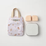 Miniware Set geanta termoizolanta Mealtote cu cutie Grow bento, Miniware Ready Go! Bento, 4 piese, Golden Swallow Set pentru masa bebelusi