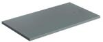 Omnires Cadita de dus compozit Omnires AquaRock M+ dreptunghiulara gri cenusa mat 90x140 cm (AQUAROCK80-140AG) - sanoterm