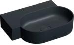 Omnires Lavoar suspendat Omnires Ovo M+ finisaj negru lava mat 55.5 cm stanga (OVO555UWLBLV) - sanoterm