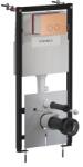 Omnires Rezervor incastrat Omnires StrongFrame ECO pentru vas WC suspendat si clapeta de actionare Steel-R45 finisaj cupru periat (STFWCECO1R45-RCPB) - sanoterm