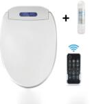 LANDUN Capac WC cu bideu si filtru anticalcar inclus, model lung 49-52 cm, telecomanda (WC403L-F)