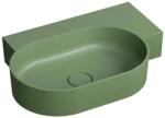 Omnires Lavoar suspendat Omnires Ovo M+ finisaj verde mat 64.5 cm dreapta (OVO645UWPOL) - sanoterm