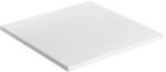 Omnires Cadita de dus compozit Omnires AquaRock M+ patrata alb mat 80x80 cm (AQUAROCK80-KBM) - sanoterm