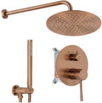 Rea Sistem de dus incastrat Rea Lungo Diamond + BOX cupru periat (REA-P5697)