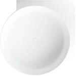 Omnires Cada pe colt asimetrica Omnires Ovo M+ compozit alb mat 120x120 cm (OVO120WNBM) - sanoterm