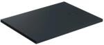 Omnires Cadita de dus compozit Omnires AquaRock M+ dreptunghiulara negru lava mat 80x120 cm (AQUAROCK80-120BLV) - sanoterm