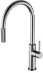 Omnires Baterie bucatarie cu dus extractibil Omnires Switch cu sistem filtrare apa finisaj nichel periat (SW9059-FD1NI) - sanoterm