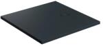 Omnires Cadita de dus compozit Omnires AquaRock M+ patrata negru lava mat 80x80 cm (AQUAROCK80-KBLV) - sanoterm