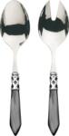 Casa Bugatti Linguri pentru salată Aladdin, negru-oțel, set 2 piese (ALCNM-N4214/15)