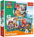 Trefl Puzzle Trefl 3 in 1 Patrula Catelusilor - Insula Dinozaurilor (34903) Puzzle