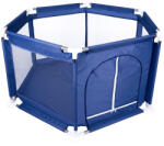 Sersimo Tarc de joaca pentru bebe si copii, pliabil, albastru, 130x60 cm (GO-L44F-ALBASTRU)