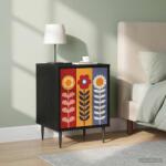 vidaXL Dulap de noapte ESSEN 2 buc. Stejar Negru 36 x 33 x 51 cm GartenMobel Dekor (8007256)