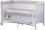 Chipolino Patut pliabil Chipolino Relax Tiger platinum cu laterala culisanta (KOSIRE267PL) - evelise