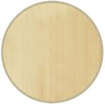 vidaXL kerek világos természetes bambusz szőnyeg 100 cm 1.2 kg (376987)