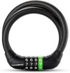 ROCKBROS 87632 kerékpárzár kóddal, acélkábellel, 115 cm, fekete