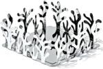 ALESSI Szalvétatartó, rozsdamentes acél, Mediterraneo, Alessi (ESI18)