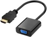 Safer Adaptor HDMI la VGA, tata-mama, Full HD pana la 60Hz, placat cu aur, 20cm, Safer SAF-HDMIVGAD70 (SAF-HDMIVGAD70)