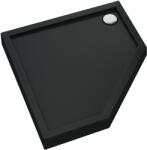 Schedpol Competia New Black Mat cădiță de duș pentagonală 90x90 cm negru 3.4698/C/MG (34698CMG)