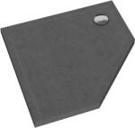 Schedpol Caspar New Grey Stone cădiță de duș pentagonală 80x80 cm gri 3.2397/S/ST (32397SST)