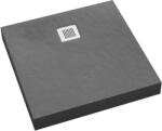 Schedpol New Horizons Grey Stone cădiță de duș pătrată 80x80 cm gri 3.3400/S/ST-M2 (33400SSTM2)