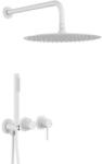 Armatura Moza White set de duș ascuns cu duș de ploaie alb 5039-511-44 (503951144)