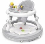 Kidizi Premergator multifunctional Kidizi Pippa gri pentru bebelusi, cu panou interactiv pentru picioare, tavita muzicala detasabila si inaltime reglabila pe 3 niveluri (5949551919568)