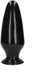 Ouch! Dop Anal Mega X cu Ventuza, PVC, Negru, 32 cm