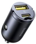  Încărcător auto Baseus Tiny Star Mini USB-A/USB-C 30W Negru Cosmic 6932172677206