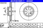 ATE Disc frana ATE 24.0122-0241.1 (24.0122-0241.1) - turbochic