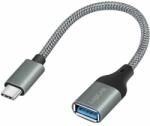 Logilink CU0106 USB 3.2 Gen1 Type-C adapter C/M to USB-A/F OTG 0, 15m Dark Grey (CU0106)