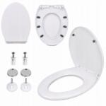 Aqui Wc-ülőke Szabadon Ereszkedő Ovális Kihúzható Wc-ülőke Univerzális Wc-hez (AQ9000)