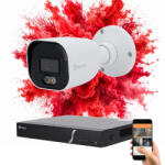 SAFIRE 1 biztonsági kamerás IP kamera rendszer 6MP színes éjszakai képpel (SAFIRE-IP-6MP-IPB080A-01)