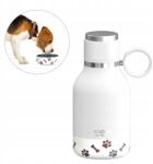 Asobu Kutya cumisüveg tállal Rozsdamentes Fehér, 975 ML Asobu (AS-SDB1 WHITE)