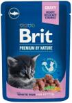 Brit Premium Kitten macskaeledel tasak 100g szószban Fehér hal