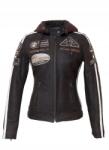  Motoros Kabát Női Bőr Urban Leather Páncél Protektor