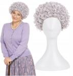 Korbi Női Paróka Nagymama Haj Ősz Göndör Rövid Hálós Cosplay W68 (W68)