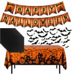 Korbi Halloween Dekoráció Szett Terítő Szalvéta Denevérek 3D Banner Szett WZ1 (Korbi DEKORACJE HALLOWEENOWE NA IMPREZĘ WZ1)