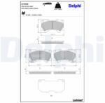 DELPHI Set placute frana DELPHI LP3960 (LP3960)