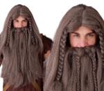 Guirca Barna paróka viking szakállal (4809//fies)