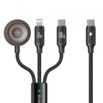 Mcdodo Cablu Incarcare USB-C - Lightning / USB-C / QI McDodo CA-4940 3in1, 100W, 1.2m, Negru - gsmboutique