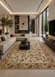LOTOS Covor Lotos 15075-100, Marime 200 x 300 cm, Bej, Inaltime Fir 8 mm, Antialergic, Polipropilena, Living, Dormitor, Sufragerie, Birou Covor
