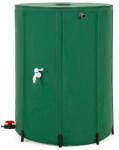 Brius Rezervor pliabil pentru colectarea apei de ploaie, 500 L, PVC 1000D, cu 2 robinete si sistem preaplin, verde (GA-0272)