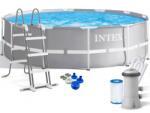 Brius Piscina cadru metalic Intex Prism Frame, 366x99cm, 9.000 litri, cu pompa de filtrare si scara (457-26716NP) Piscina