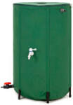 Brius Rezervor pliabil pentru colectarea apei de ploaie, 250 L, PVC 1000D, cu 2 robinete si sistem preaplin, verde (GA-0271)